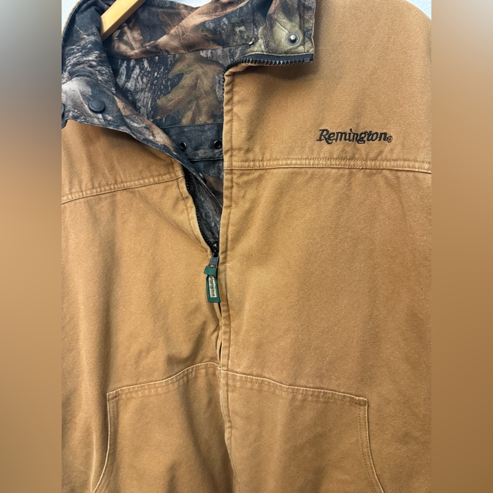 Vintage Remington Reversible Tan & Camo Hunting Jacket | XL - Picture 7 of 8